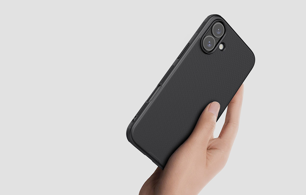 Nillkin Super Frosted PRO Magnetic Back Apple iPhone 16 Plus dėklas telefonui juodos spalvos aprašymas - Prekės nuotrauka