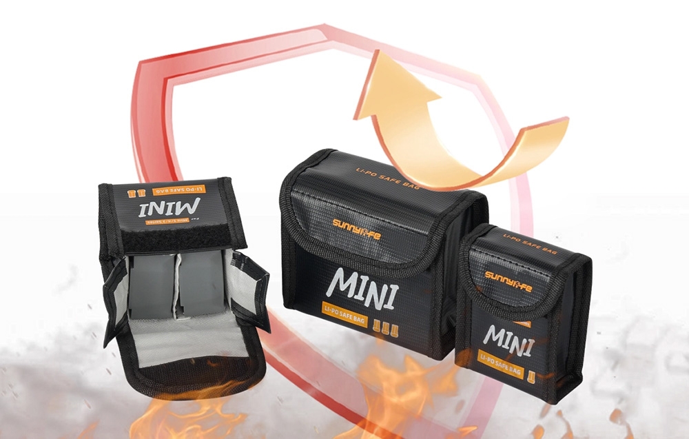 Dėklas on the Mini 5 Pro's Sunnylife battery (on 2 batteries) aprašymas - Prekės nuotrauka