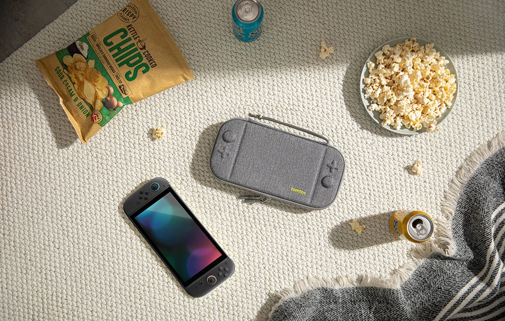 Dėklas Tomtoc G05 Nintendo Switch 2 Slim (Szare) aprašymas - Prekės nuotrauka