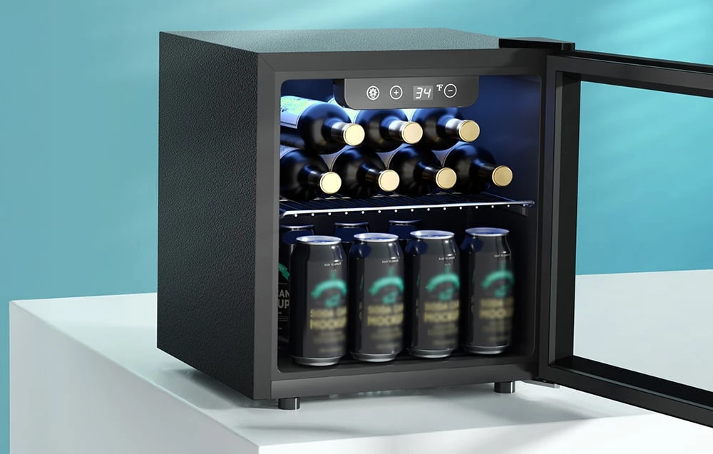 Šaldytuvas Euhomy BR001-55 37L beverage display cooler (juodas) aprašymas - Prekės nuotrauka