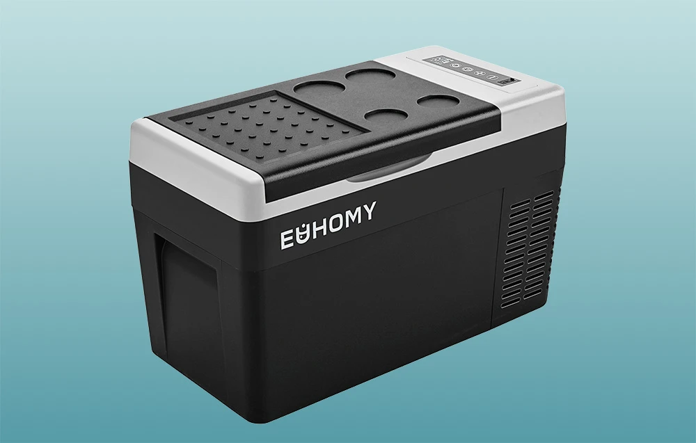 Euhomy CF004 car šaldytuvas, 19L,  12 V/24 V /240 V aprašymas - Prekės nuotrauka