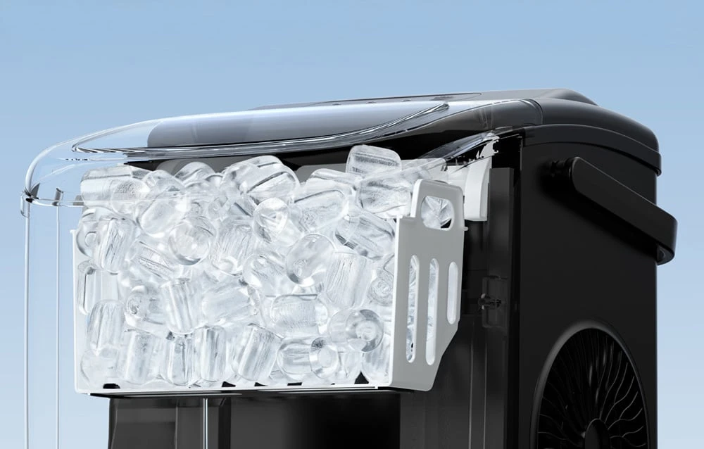 Sulčiaspaudė Euhomy IM001 ice cube maker, 1.2 l, 12 kg (juodas) aprašymas - Prekės nuotrauka