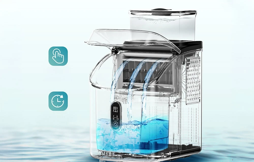 Sulčiaspaudė Euhomy IM005 15kg Ice Maker (Juodas) aprašymas - Prekės nuotrauka
