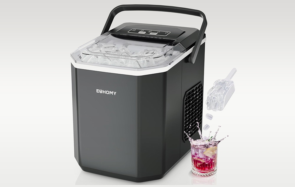 Euhomy IM011 ledo generatorius, 1,2 l, 12 kg (Juodas) aprašymas - Prekės nuotrauka Euhomy IM011 ledo generatorius, 1,2 l, 12 kg (Juodas) aprašymas - Prekės nuotrauka