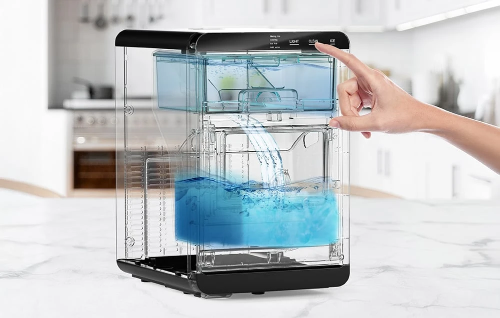 Sulčiaspaudė Euhomy IM017 20kg ice cube maker (juodas) aprašymas - Prekės nuotrauka