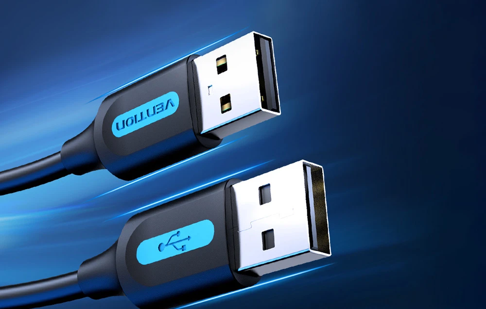 USB 2.0 kištukinis ilginamasis kabelis Vention CBIBJ 5m juodas PVC aprašymas - Prekės nuotrauka