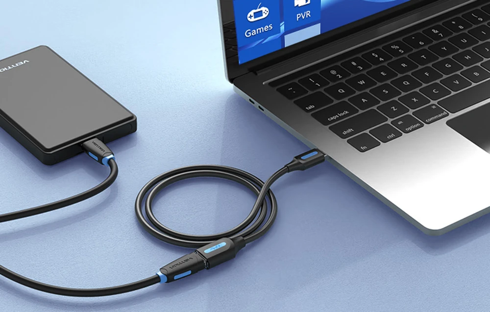 Vention USB 3.0 kištukinis prailginimo kabelis Ventiliacija CBHBH 2m Juodas PVC aprašymas - Prekės nuotrauka
