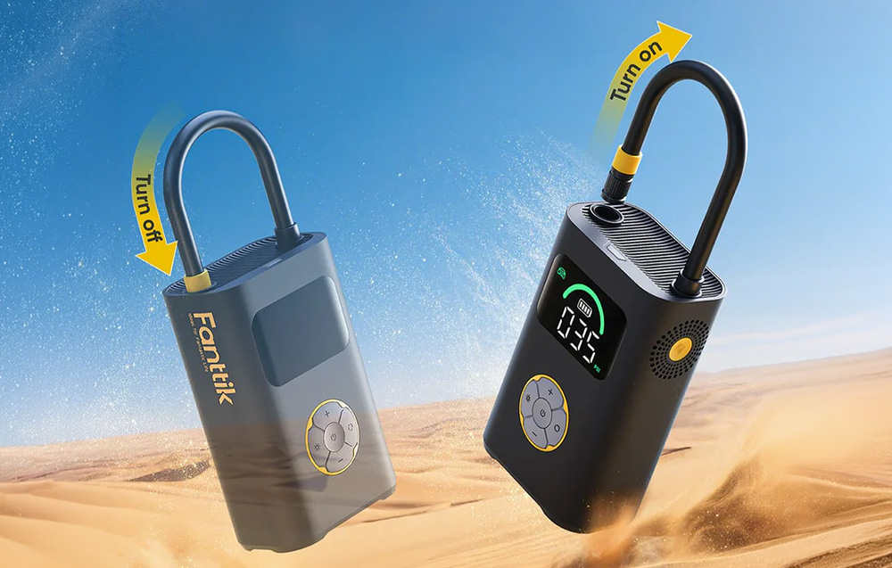 Oro kompresorius - Fanttik X10 Pro 18,5 Wh Belaidis Padangų Pripūtėjas, LED, Automatinis Išjungimas aprašymas - Prekės nuotrauka