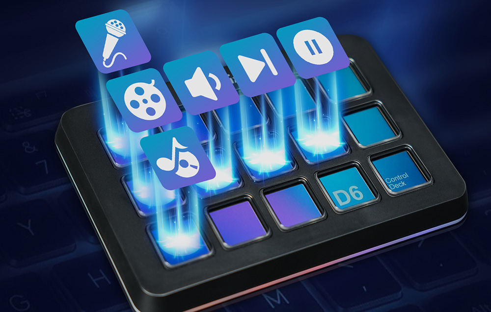 fifine-d6-streaming-controller-black