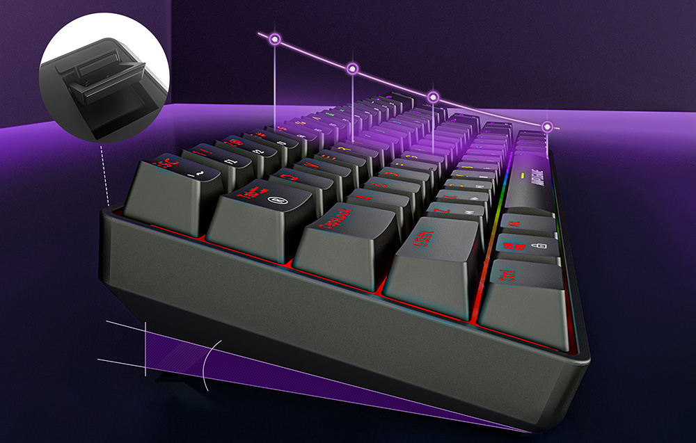 Fifine GK1 mechancial klaviatūra ,65% RGB (juodas) aprašymas - Prekės nuotrauka Fifine GK1 mechancial klaviatūra ,65% RGB (juodas) aprašymas - Prekės nuotrauka