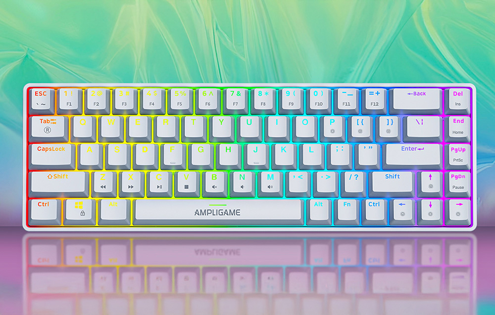 Fifine GK1W mechancial klaviatūra, 65% RGB (baltas) aprašymas - Prekės nuotrauka Fifine GK1W mechancial klaviatūra, 65% RGB (baltas) aprašymas - Prekės nuotrauka
