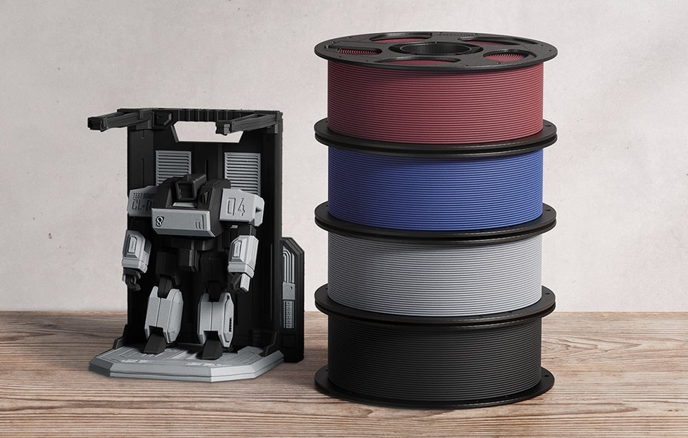 Filament ANYCUBIC IPHPFFW-101 PLA-CF 1kg (Fish Scale Baltas) aprašymas - Prekės nuotrauka
