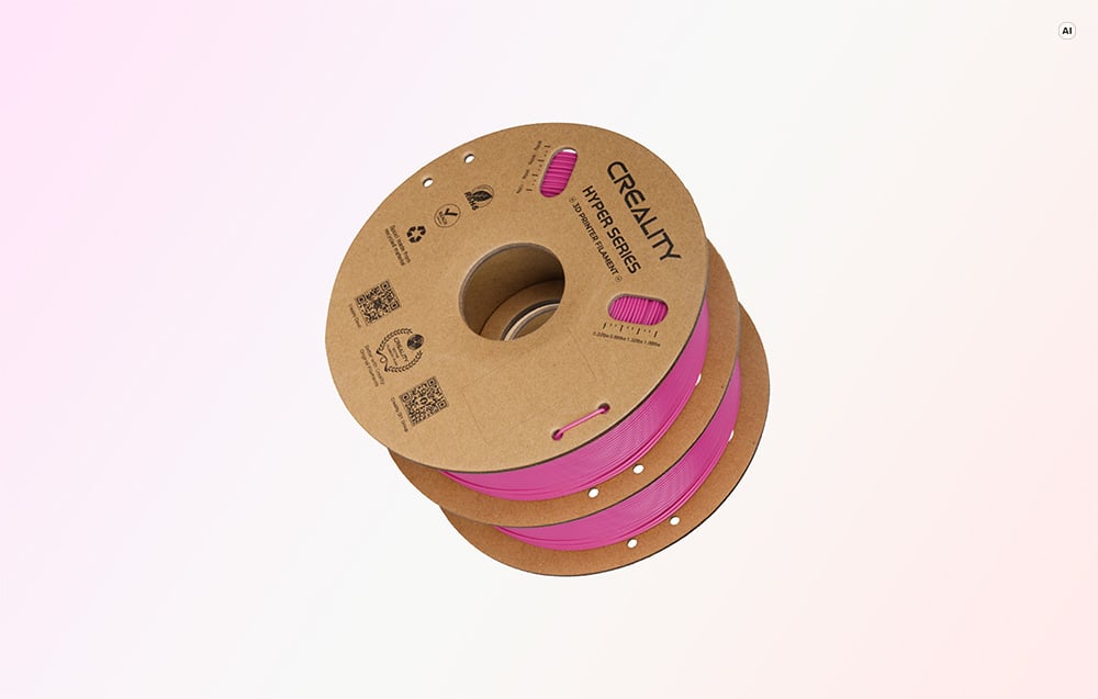 3D Spausdintuvo Kaitinimo Viela - Creality Hyper Series PLA, 1kg, 1,75 mm, 190–230 °C, Raudona aprašymas - Prekės nuotrauka