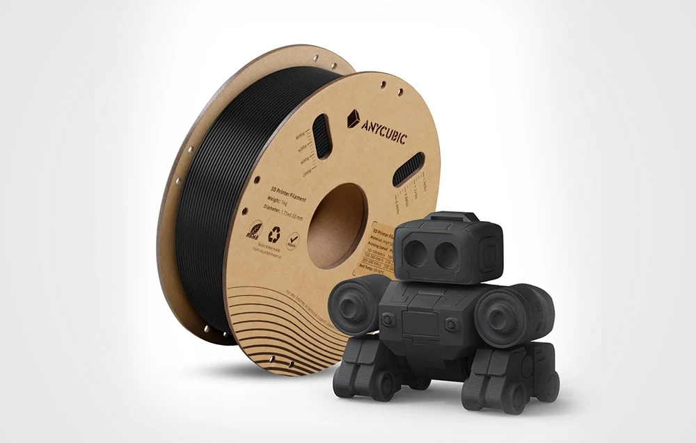 Anycubic High Speed PLA Filament 1 KG (juodas) aprašymas - Prekės nuotrauka Anycubic High Speed PLA Filament 1 KG (juodas) aprašymas - Prekės nuotrauka