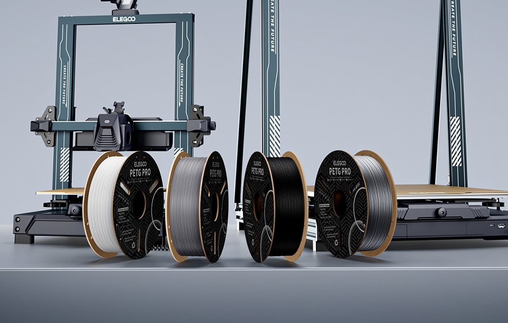 Filament PETG Pro ELEGOO (Pilka) aprašymas - Prekės nuotrauka Filament PETG Pro ELEGOO (Pilka) aprašymas - Prekės nuotrauka