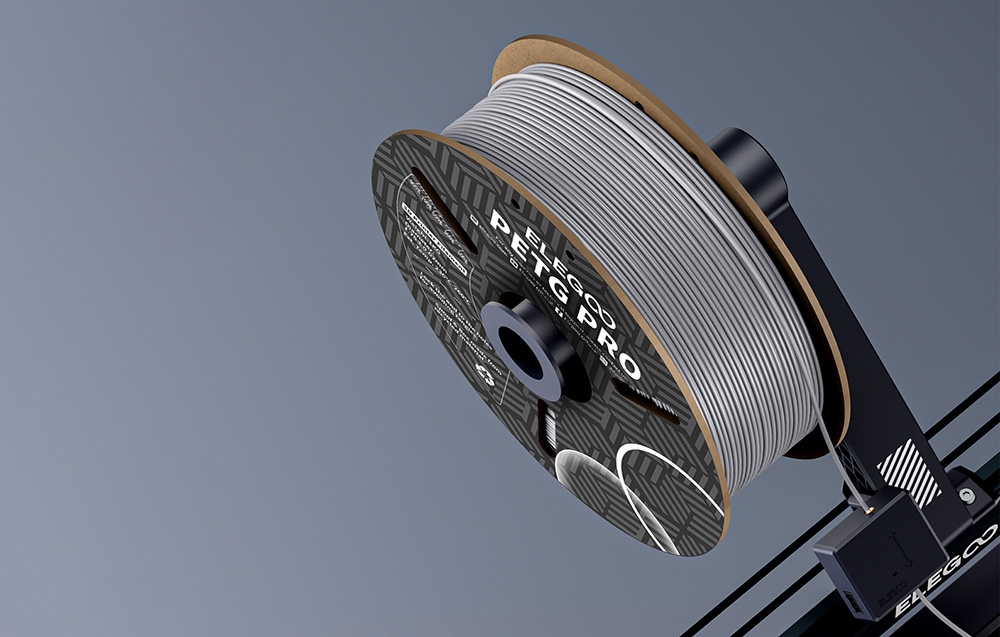 Filament PETG Pro ELEGOO (Pilka) aprašymas - Prekės nuotrauka Filament PETG Pro ELEGOO (Pilka) aprašymas - Prekės nuotrauka