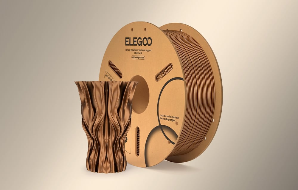Filament PLA Bronze ELEGOO aprašymas - Prekės nuotrauka Filament PLA Bronze ELEGOO aprašymas - Prekės nuotrauka