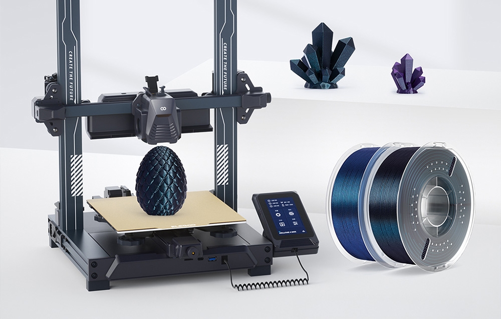 Filament PLA Galaxy ELEGOO Peacock mėlyna aprašymas - Prekės nuotrauka Filament PLA Galaxy ELEGOO Peacock mėlyna aprašymas - Prekės nuotrauka