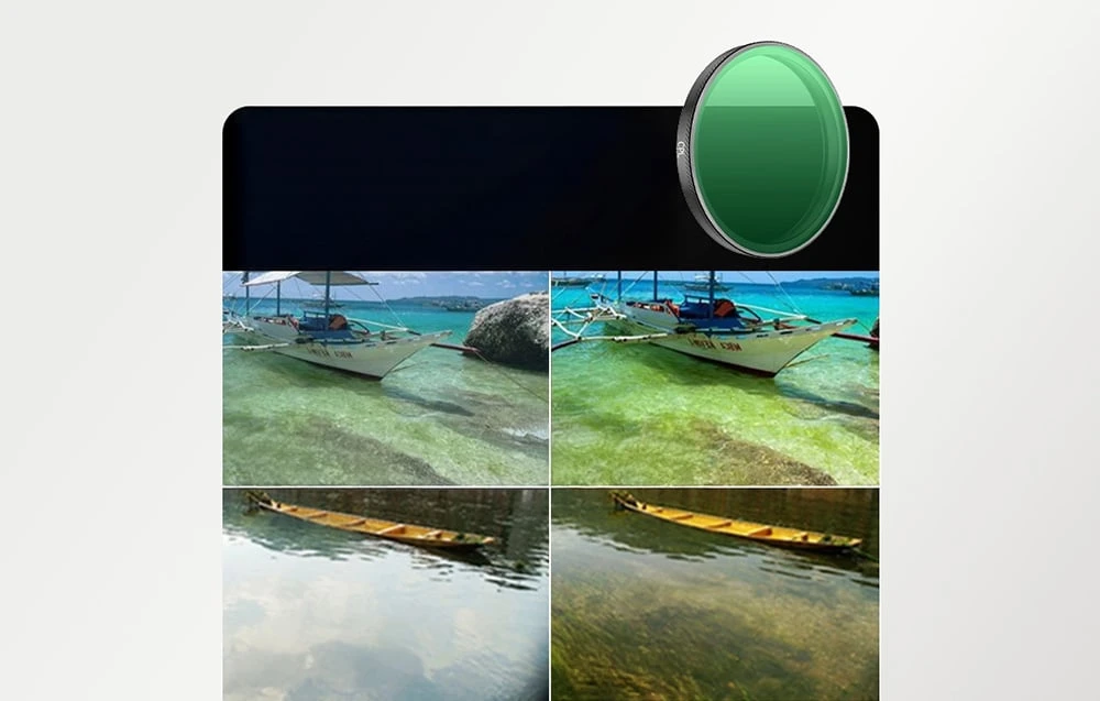 Sunnylife Filter set for DJI Action 6 (CPL/ND8/16/32/64/Juodas Mist 1/4) aprašymas - Prekės nuotrauka Sunnylife Filter set for DJI Action 6 (CPL/ND8/16/32/64/Juodas Mist 1/4) aprašymas - Prekės nuotrauka