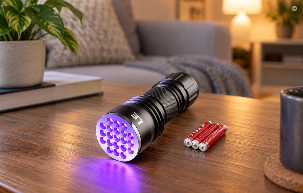 Flashlight Lepro UV LED aprašymas - Prekės nuotrauka