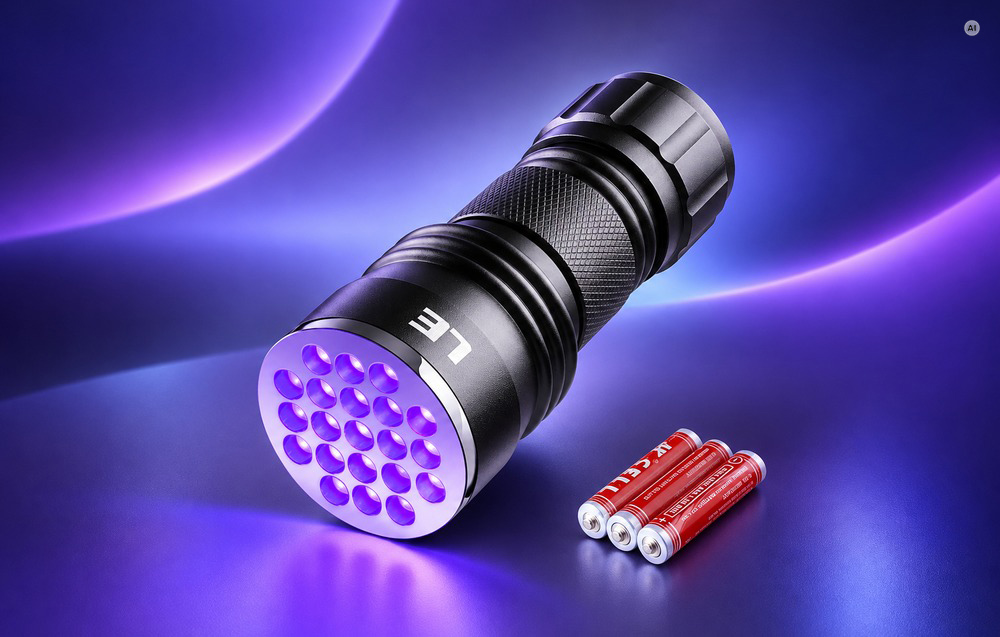 Flashlight Lepro UV LED aprašymas - Prekės nuotrauka