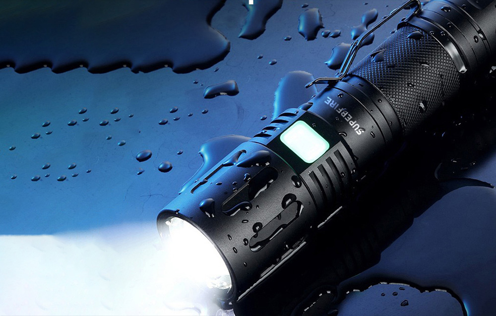 Žibintuvėlis Superfire X60-T 1500lm USB aprašymas - Prekės nuotrauka Žibintuvėlis Superfire X60-T 1500lm USB aprašymas - Prekės nuotrauka
