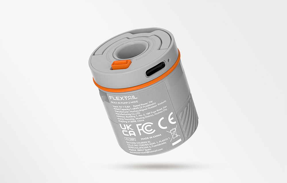 Flextail AVS Capsule Gray aprašymas - Prekės nuotrauka