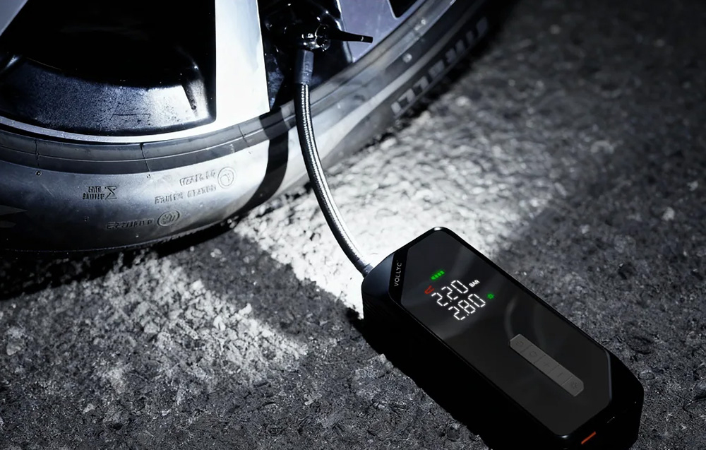 Flextail Evo Tire Pump 150 Portable Tire Pump Juodas aprašymas - Prekės nuotrauka Flextail Evo Tire Pump 150 Portable Tire Pump Juodas aprašymas - Prekės nuotrauka