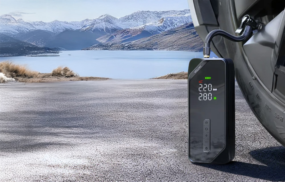 Flextail Evo Tire Pump 150 Portable Tire Pump Juodas aprašymas - Prekės nuotrauka Flextail Evo Tire Pump 150 Portable Tire Pump Juodas aprašymas - Prekės nuotrauka