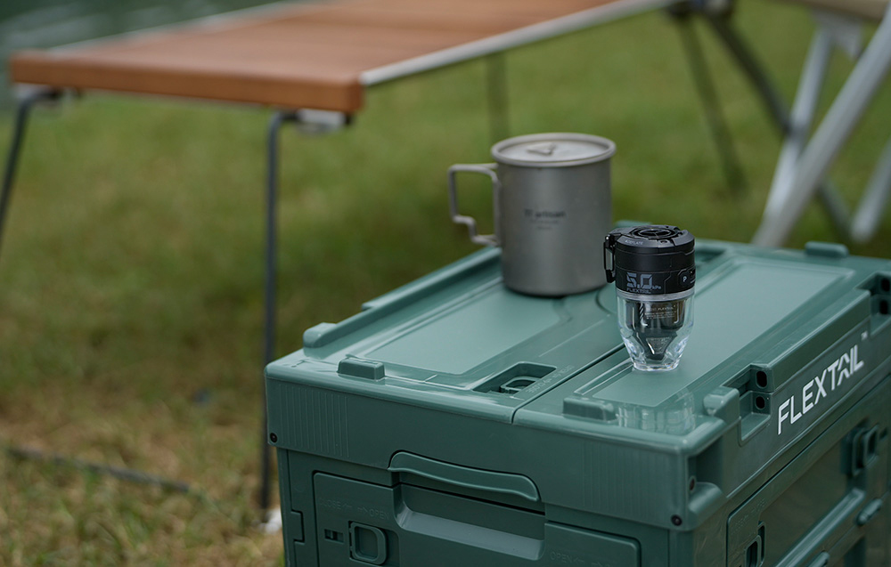 FLEXTAILGEAR nešiojama oro pompa, 5,0 kPa, 500 l/min, USB įkrovimas, su apšvietimu, MP3G650-BK aprašymas - Prekės nuotrauka