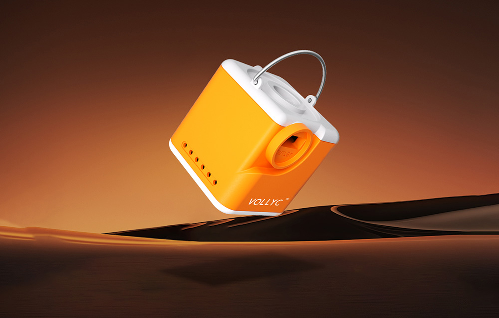 Flextail Nano Pump 5C2 portable pump (oranžinis) aprašymas - Prekės nuotrauka