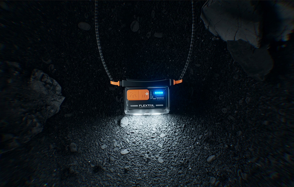 Flextail Tiny Helio 700Z Headlamp Oranžinis aprašymas - Prekės nuotrauka