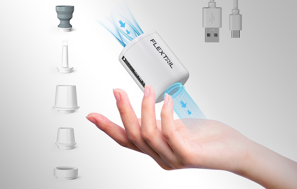 Flextail Tiny Pump 2 Portable Pump (Baltas) aprašymas - Prekės nuotrauka
