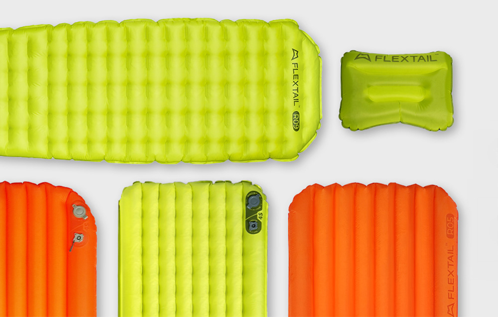 Stovyklavimo Čiužinys - Flextail Tiny Sleeping Pad R09, R-Value 9.4, 668 g, Žalia aprašymas - Prekės nuotrauka