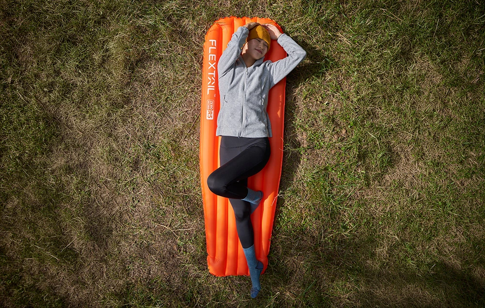 Flextail Zero Mattress R05 Mummy L inflatable mattress (oranžinis) aprašymas - Prekės nuotrauka