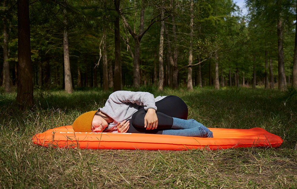 Flextail Zero Mattress R05 Mummy L inflatable mattress (oranžinis) aprašymas - Prekės nuotrauka