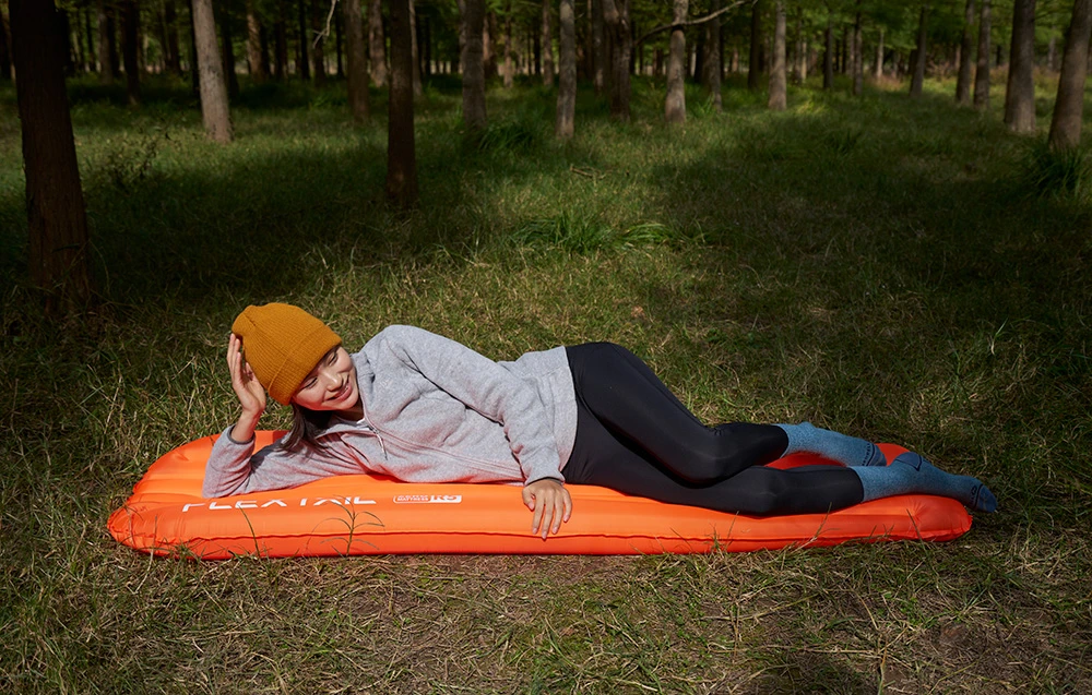 Flextail Zero Mattress R05 Mummy L inflatable mattress (oranžinis) aprašymas - Prekės nuotrauka