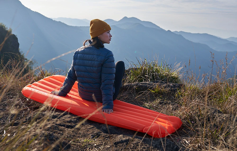 Flextail Zero Mattress R05 Mummy L inflatable mattress (oranžinis) aprašymas - Prekės nuotrauka