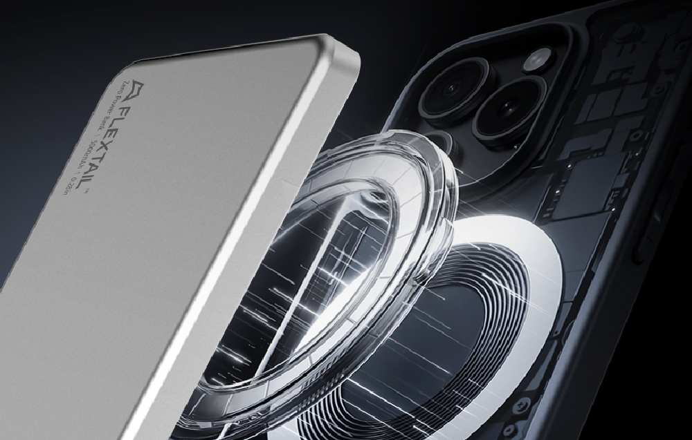 Flextail Zero Power Metal 5000mAh Power Bank (Sidabrinis) aprašymas - Prekės nuotrauka Flextail Zero Power Metal 5000mAh Power Bank (Sidabrinis) aprašymas - Prekės nuotrauka