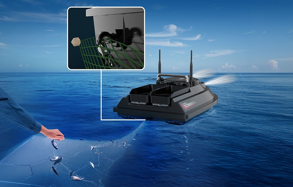 Flytec V066 GPS Bait Boat, 18,000 mAh aprašymas - Prekės nuotrauka