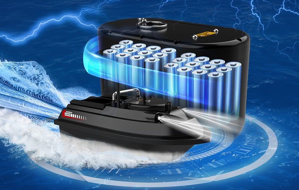 Flytec V066 GPS Bait Boat, 18,000 mAh aprašymas - Prekės nuotrauka