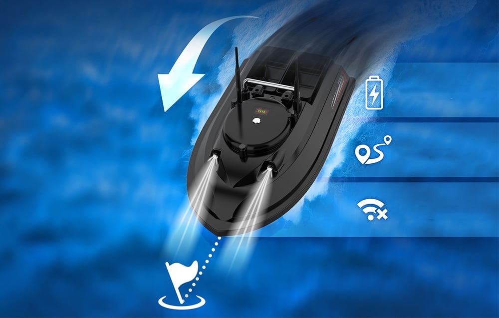 Flytec V066 GPS Bait Boat, 18,000 mAh aprašymas - Prekės nuotrauka