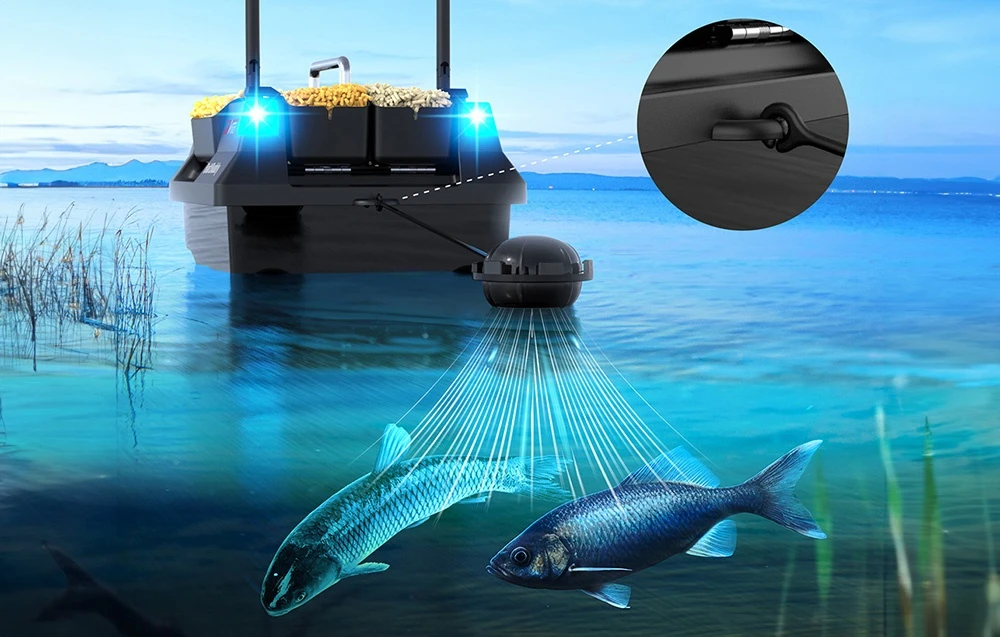Flytec V802 12000mah bait boat (juodas) aprašymas - Prekės nuotrauka Flytec V802 12000mah bait boat (juodas) aprašymas - Prekės nuotrauka