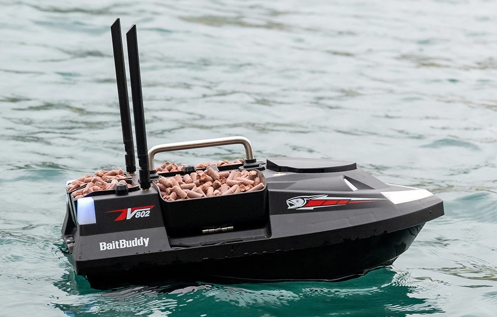 Flytec V802 12000mah bait boat (juodas) aprašymas - Prekės nuotrauka Flytec V802 12000mah bait boat (juodas) aprašymas - Prekės nuotrauka