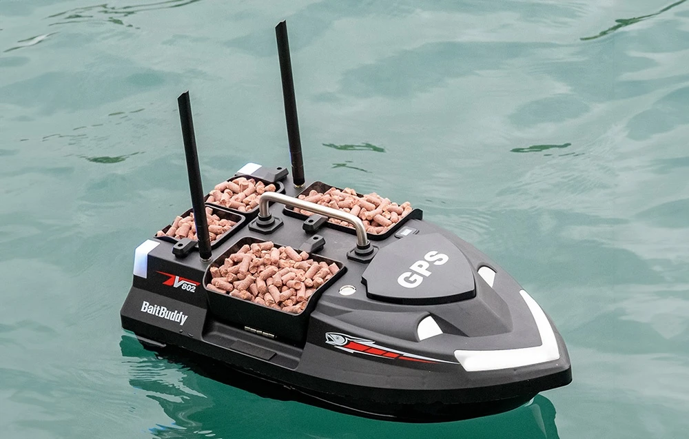 Flytec V802 PRO 12000mah bait boat (juodas) aprašymas - Prekės nuotrauka Flytec V802 PRO 12000mah bait boat (juodas) aprašymas - Prekės nuotrauka