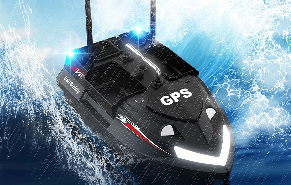 Flytec V802 PRO 12000mah bait boat (juodas) aprašymas - Prekės nuotrauka