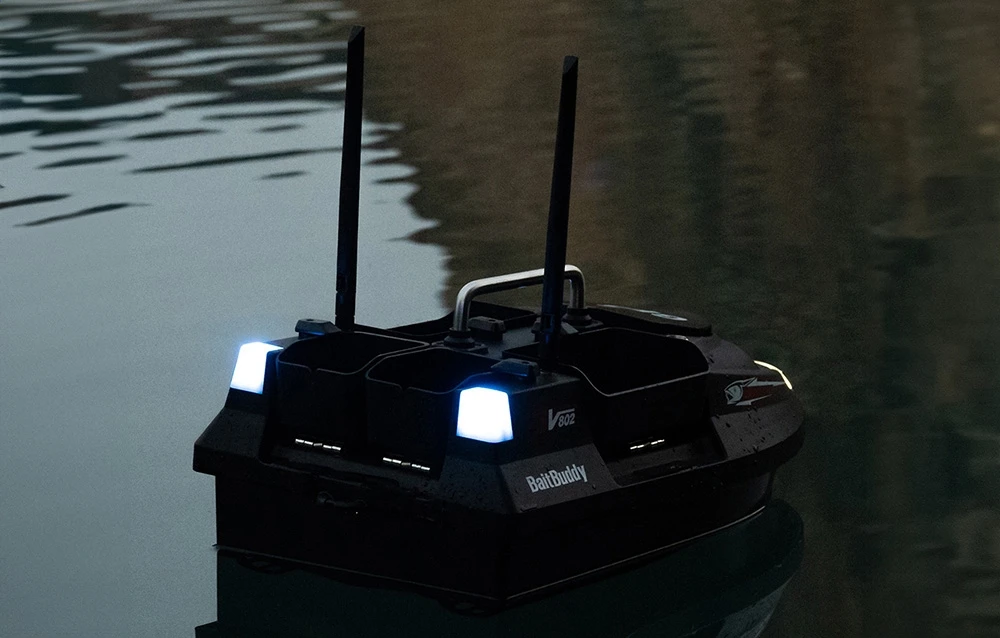 Flytec V802 PRO 12000mah bait boat (juodas) aprašymas - Prekės nuotrauka
