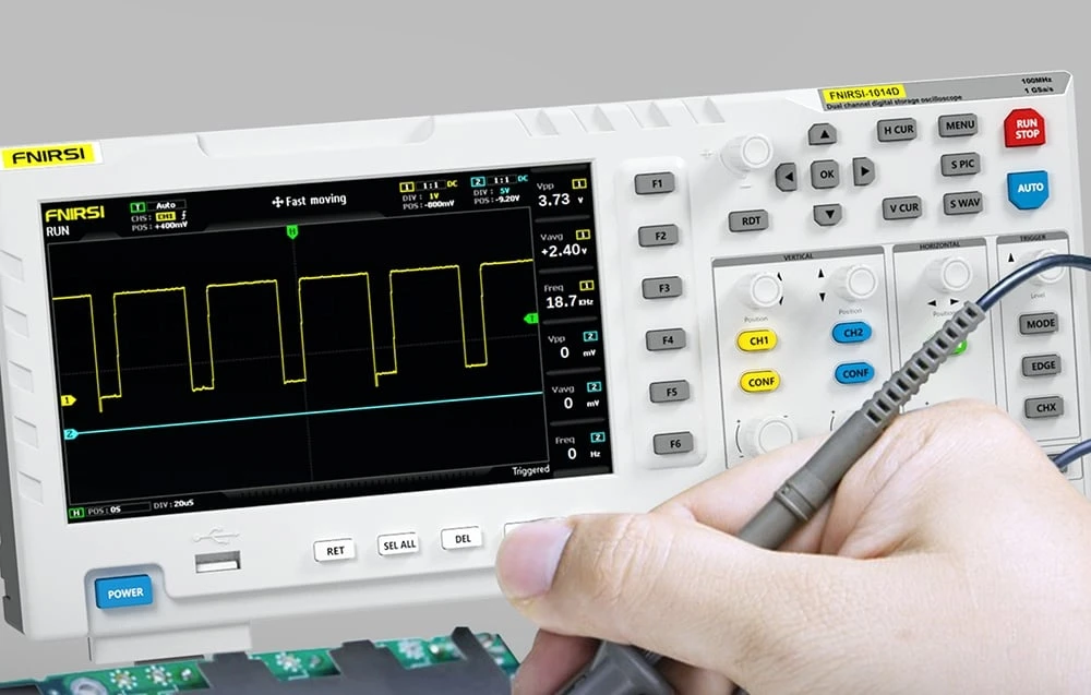 FNIRSI 1014D 2 viename osciloskopo signalų generatorius aprašymas - Prekės nuotrauka FNIRSI 1014D 2 viename osciloskopo signalų generatorius aprašymas - Prekės nuotrauka