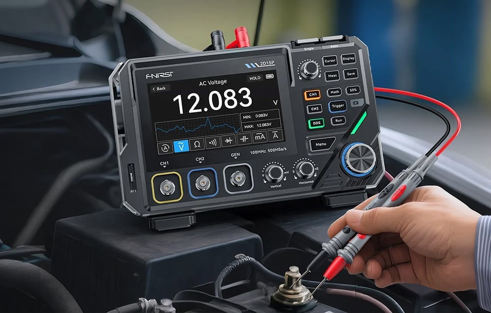 FNIRSI 2D15P Oscilloscope aprašymas - Prekės nuotrauka