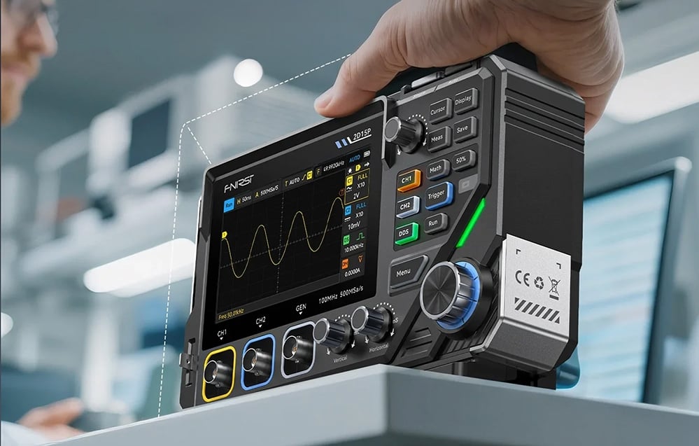 FNIRSI 2D15P Oscilloscope aprašymas - Prekės nuotrauka